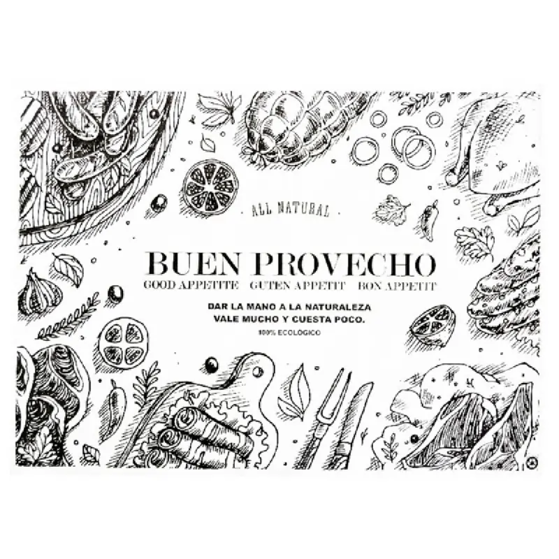 MANTELES INDIVIDUALES 30X40 DE PAPEL BUEN PROVECHO